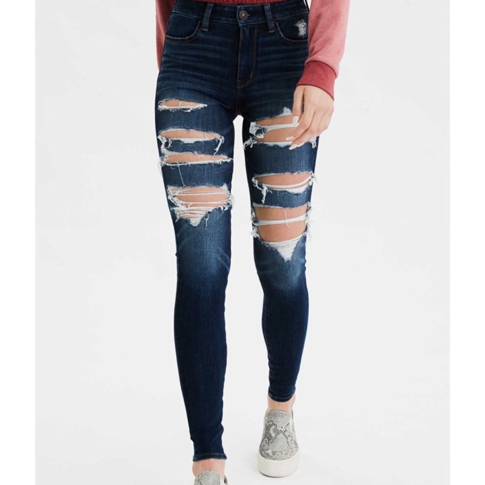 AEO Ripped Skinny Jeggings